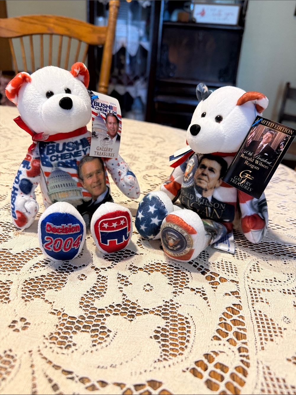 Reagan/Bush teddy bears